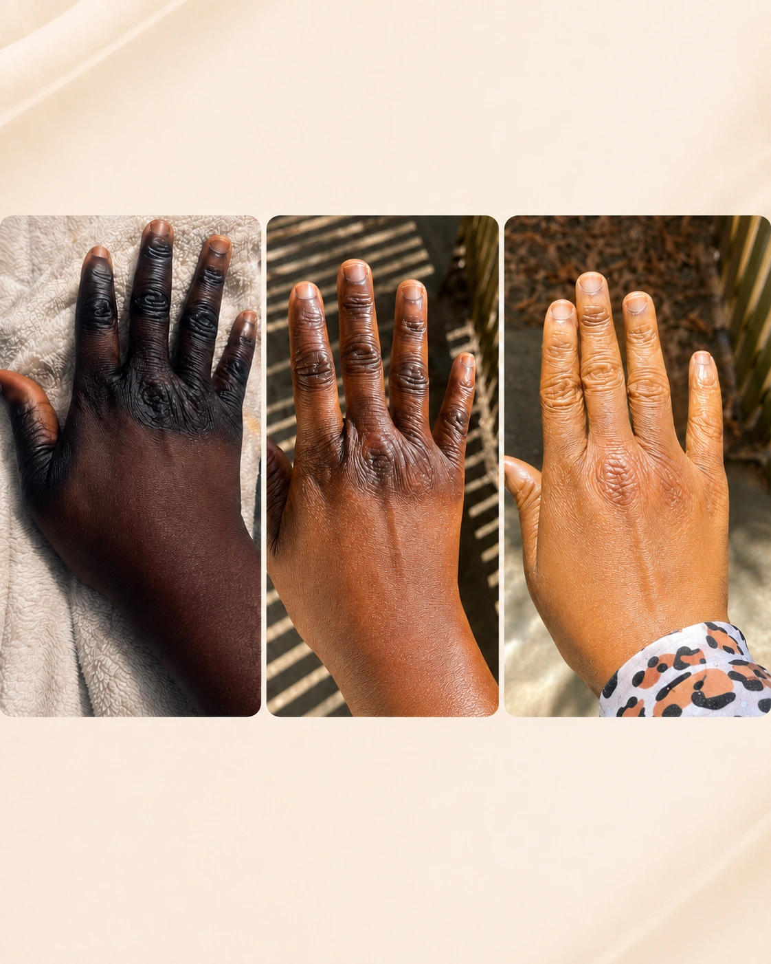 Progression avant-après Maya Cosmétique avec routine régulière